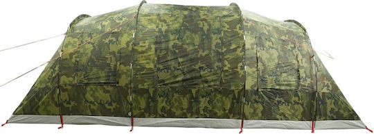 vidaXL Camping Tent Tunnel Khaki for 4 People 472x245x192cm Variation