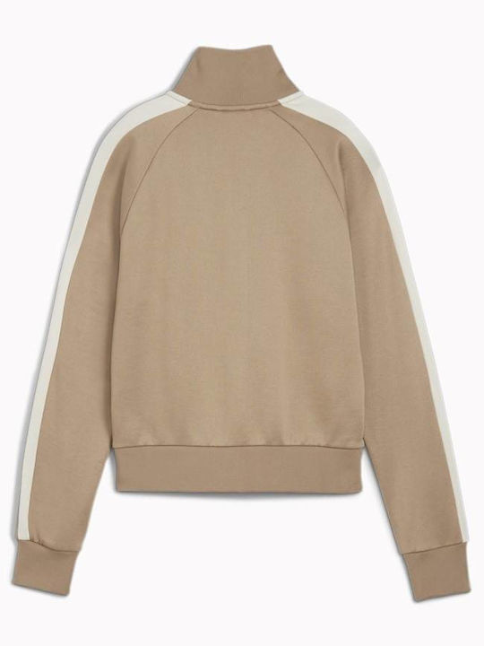 Iconic T7 Track Damen Sweatshirtjacke Brown