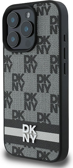 DKNY Back Cover Synthetic Leather Black (iPhone 16 Pro Max)