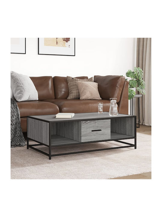 Rectangular Coffee Table Grey Sonoma L100xW57xH35cm