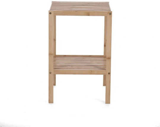 Pătrat Măsuță auxiliară Cayden din Bambus Natural L33xW33xH50cm.