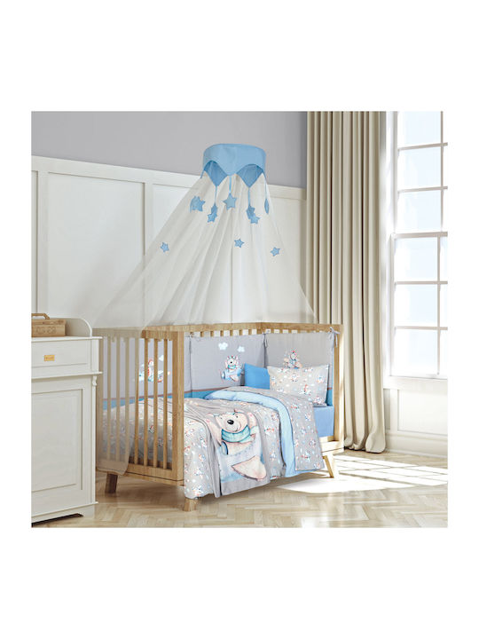Greenwich Polo Club Decke Kinderbett Vlies Blau Blue, Grey 110x150cm