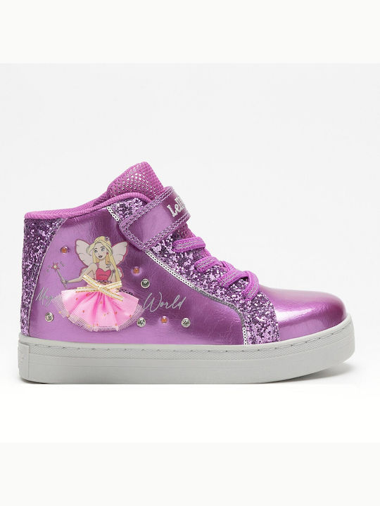 Lelli Kelly Kids Sneakers High Anatomic with Lights Fuchsia