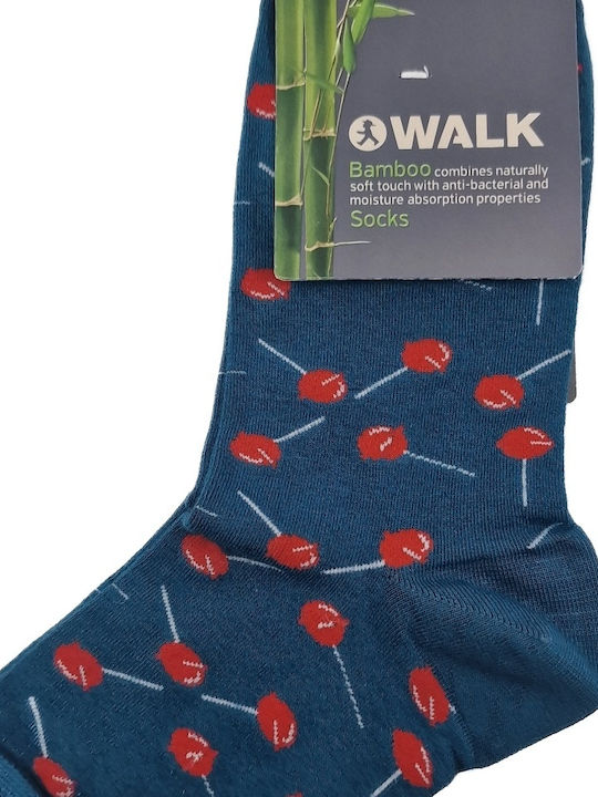 Walk Lollipop Design Γυναικείες Κάλτσες Πετρόλ Walk Lollipop Design Γυναικείες Κάλτσες Πετρόλ