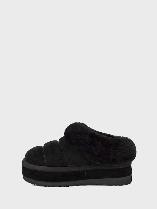 Ugg Australia Tazzlita Platform Closed Women's Slippers With fur in Black color