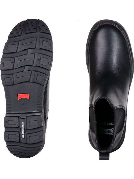 Brutus Trek Leather Black Men's Boots Anatomical