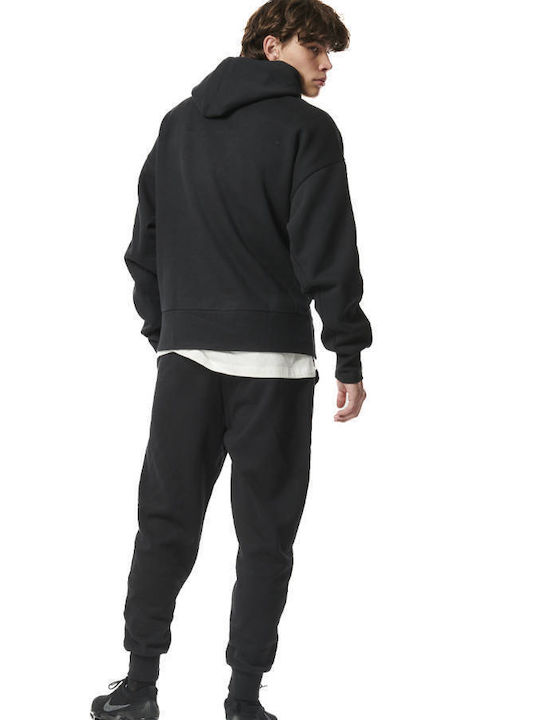 Body Action Sportstyle Men's Fleece Sweatpants with Rubber Black