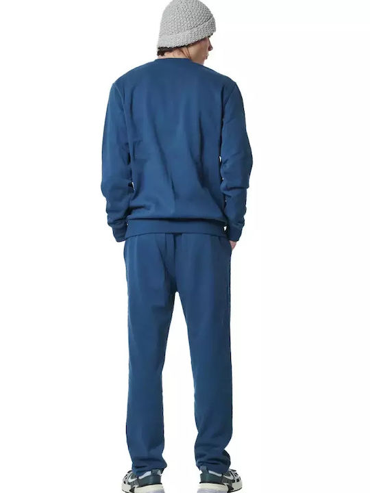 Body Action Men's Fleece Sweatpants Navy Blue