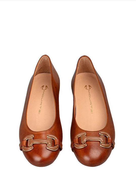 Mourtzi Ballerinas Tabac Brown