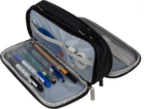 Pencil Case Full with 2 Compartments Black
