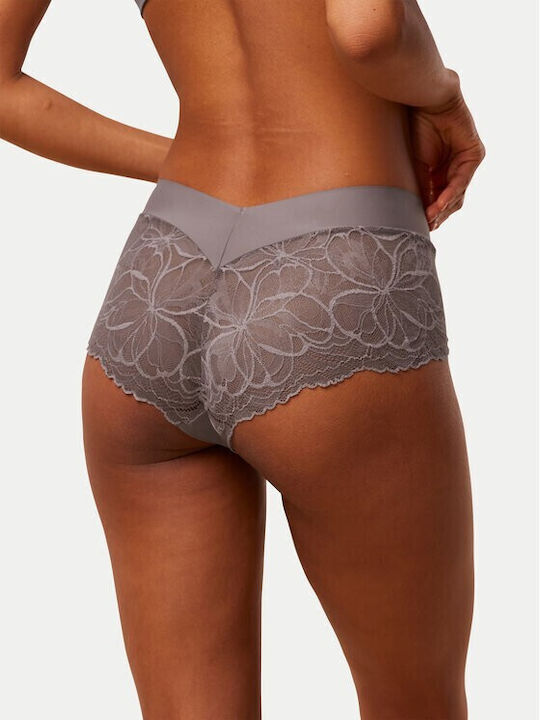 Triumph Women's Slip Seamless with Lace Gray