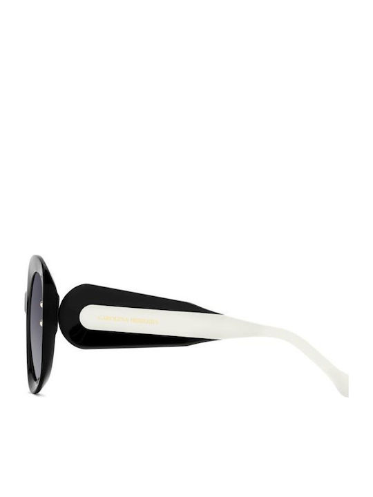 Carolina Herrera Women's Sunglasses with Black Plastic Frame and Gray Gradient Lens HER 0254/S 807/9O