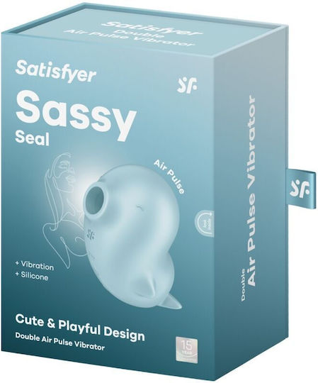 Satisfyer Sassy Seal Clitoral Vibrator 6.6cm Blue