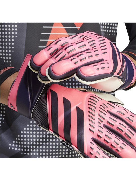 adidas Predator Match Fingersave Γάντια Τερματοφύλακα Ενηλίκων Ροζ