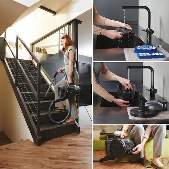 Hoover HP120PET 011 Прахосмукачка 700W С контейнер 2лт Черна