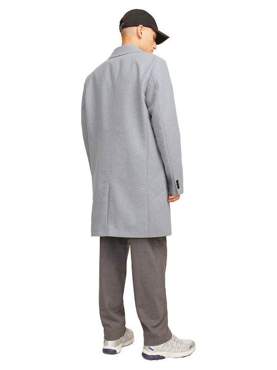 Jack & Jones Men's Coat Light Grey Melange