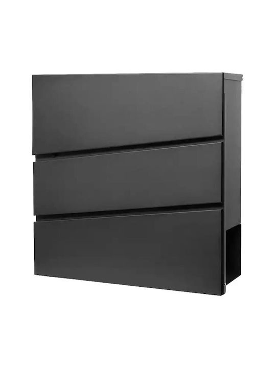 Cutie Poștală pentru Exterior Inox în Culoarea Gri 37x11x37cm