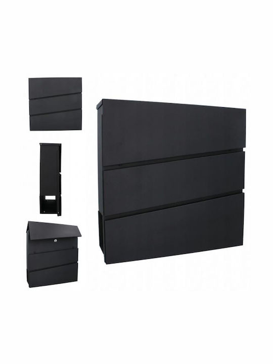 Cutie Poștală pentru Exterior Inox în Culoarea Gri 37x11x37cm