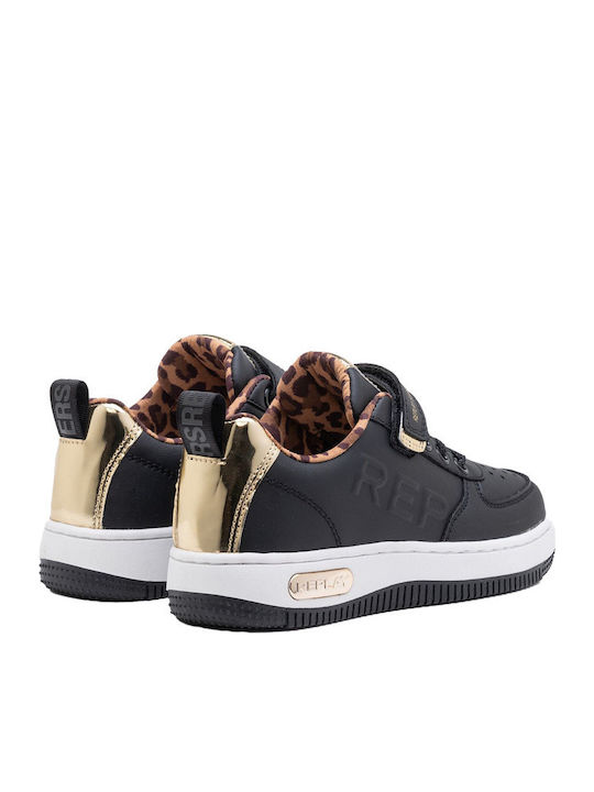 Epic Jr Low Girl Παιδικά Sneakers με Σκρατς Μαύρα