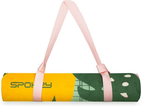 Spokey Fitnessmatte Yoga Schwarz mit Tragegurt (183x61x0.4cm)