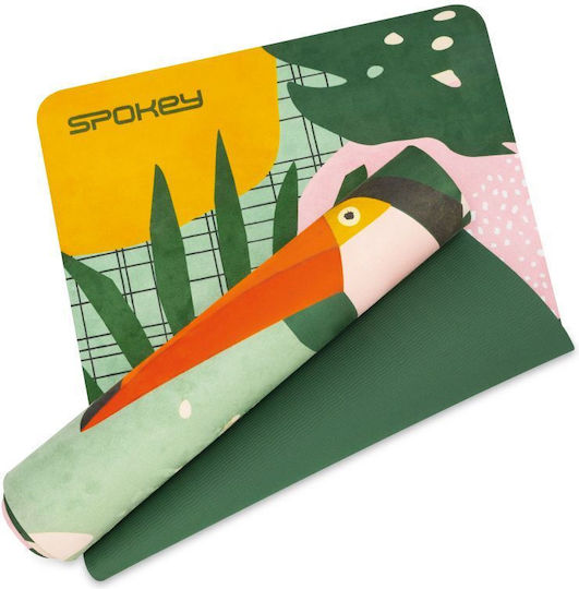 Spokey Fitnessmatte Yoga Schwarz mit Tragegurt (183x61x0.4cm)