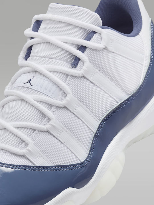 Air  11 Retro Low Herren Sneakers White / Midnight Navy / Diffused Blue / Football Grey