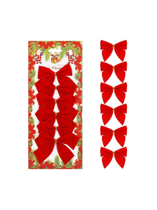 Hängender Bogen Ornament Rot Set 6Stück