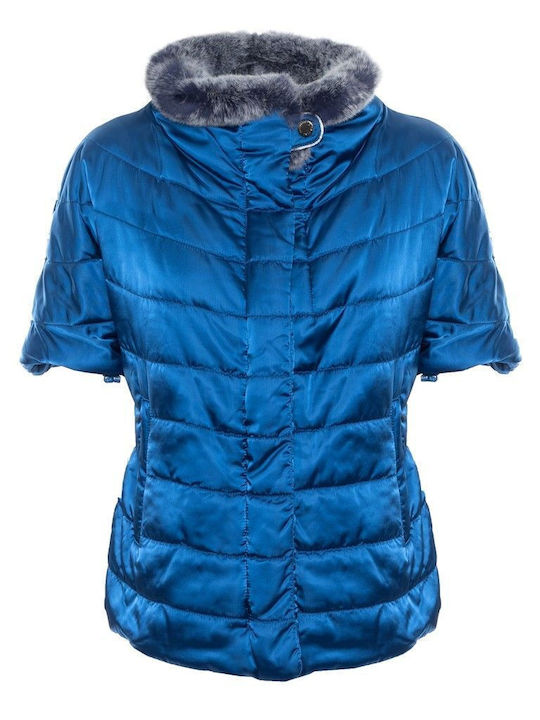 Harmont & Blaine Women's Short Lifestyle Jacket for Winter Blue