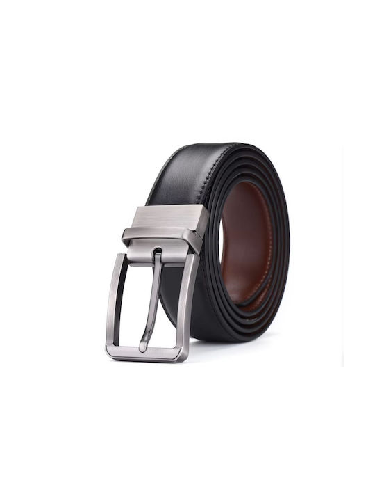 Martin & Co Men's Leather Double Sided Belt Multicolour