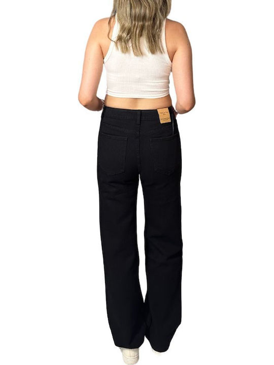 Women's Jean Trousers with Rips Black