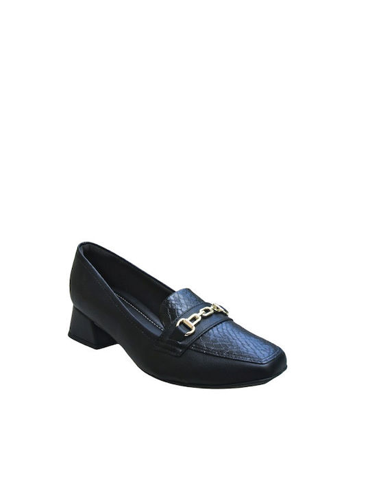 Piccadilly Pumps mit flachem Absatz Schwarz