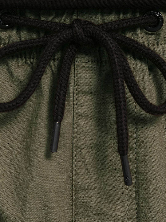 Billow Trousers Cargo Elastic in Loose Fit Wintermoss