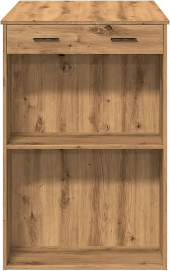 Artisanal Wooden Oak Bar Table 102x70x103.5cm