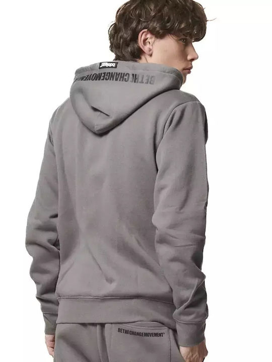 Body Action Herren Sweatshirt Jacke mit Kapuze Gray