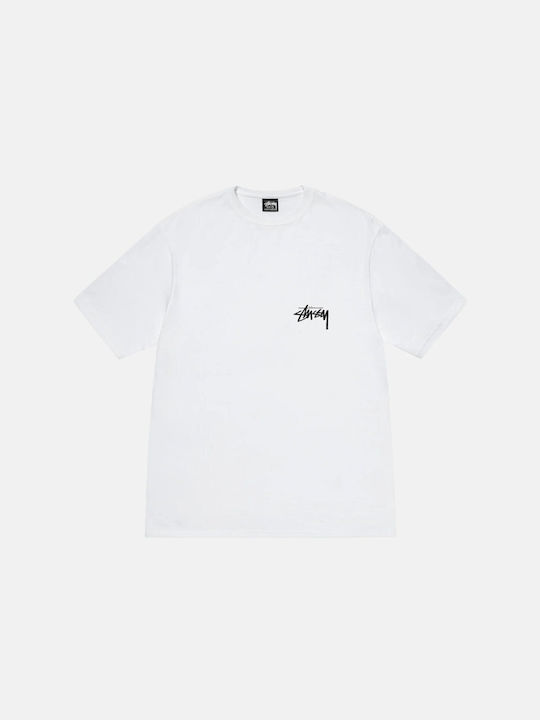 Stussy Herren T-Shirt Kurzarm Weiß