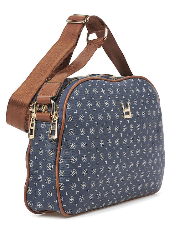 L&H Damen Tasche Schulter Blau