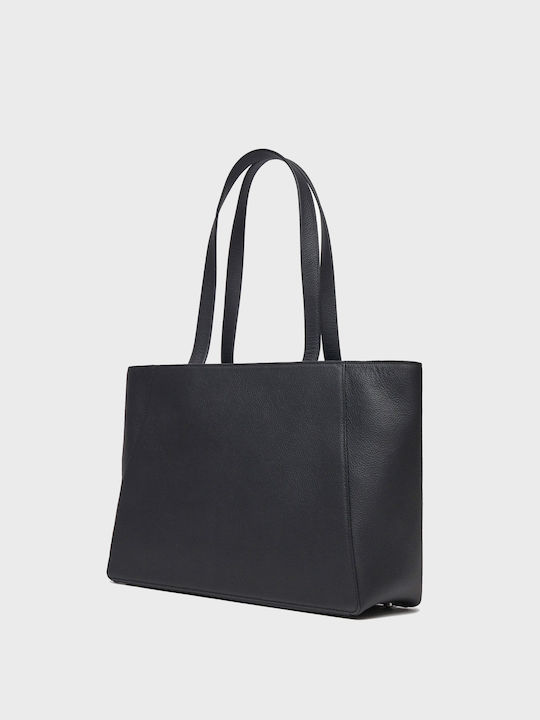 Karl Lagerfeld Leather Women's Bag Tote Hand Black