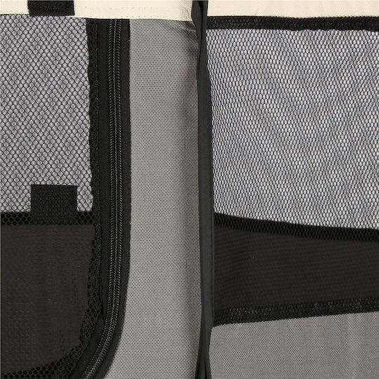 Extensibil Parc pentru Câini Octagon din Material Textil de Culoare Gri 114 x 45cm