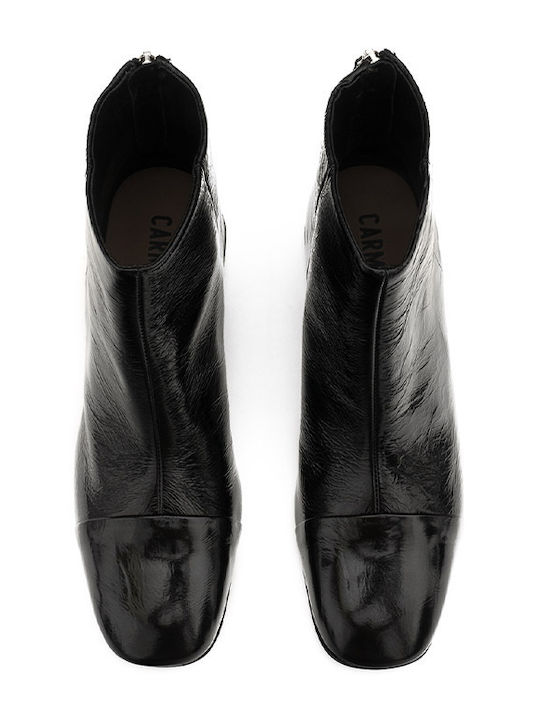 Leather Women's Ankle Boots Black
