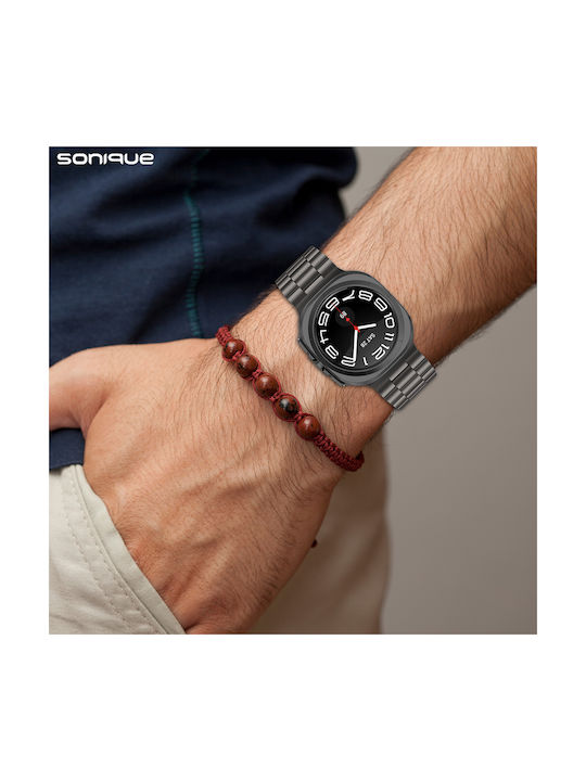 Sonique Λουράκι Ανοξείδωτο Ατσάλι Μαύρο (Samsung Galaxy Watch 7 Ultra)