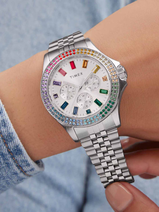 Timex Women's Watch with Silver Metal Bracelet
