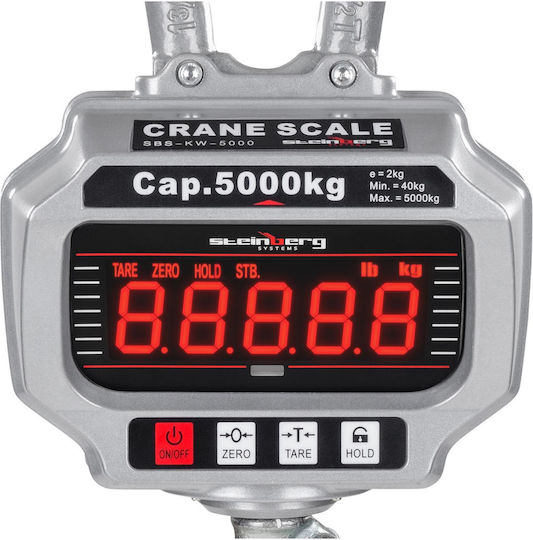 5 Ton Remote Controlled Hook Scale Crane Led