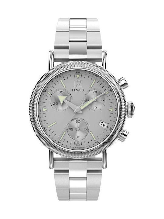 Timex Waterbury Ρολόι Μπαταρίας με Μεταλλικό Μπρασελέ Timex Waterbury Ρολόι Μπαταρίας με Μεταλλικό Μπρασελέ