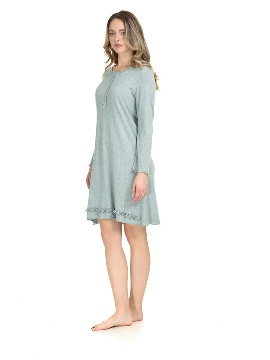 Zen by Daisy Winter Women's Nightdress Turquoise