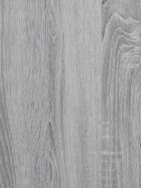 TV-Ständer aus Metall & Holz in Grau Sonoma M80xT34.5xH40cm