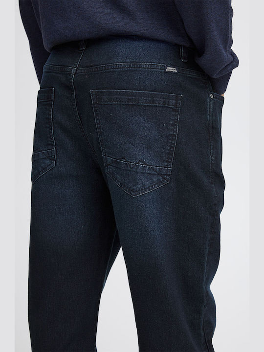 Men's Jeans Pants with Slim Straight Fit Dark