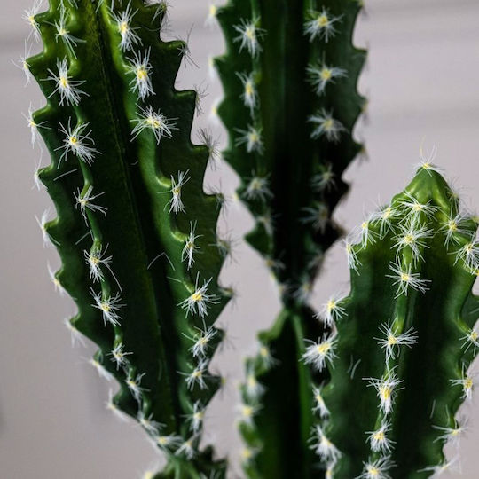 Изкуствено растение в саксия Кактус Еуфорбия Caerulescens Green 50см Supergreens
