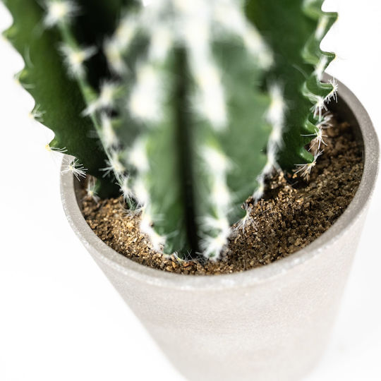 Изкуствено растение в саксия Кактус Еуфорбия Caerulescens Green 50см Supergreens
