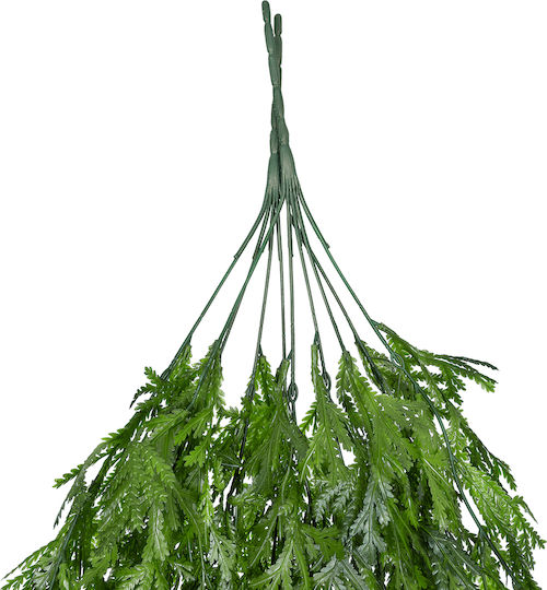 Globostar Artificial Garden Thuja Hanging Branch 20616 Artificial Hanging Decorative Thuja Branch Y82cm Set of 2 Pieces