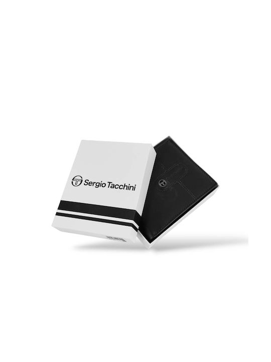 Sergio Tacchini Men's Leather Wallet with RFID Black